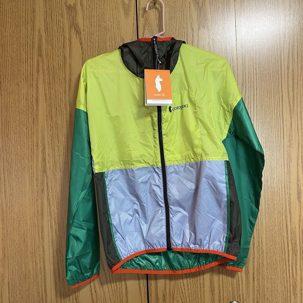 NWT Cotopaxi Women’s XS Teca Full Zip Windbreaker Jacket Limeade